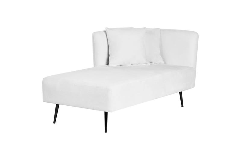Schäslong Beliani Riom Grön, Svart, Högervänd White||Black Right-faced - Møbler - Sofaer - Modulsofaer - Øvrige moduler for modulsofa