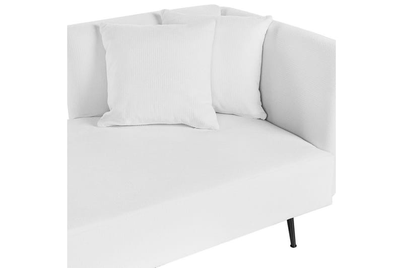 Schäslong Beliani Riom Grön, Svart, Högervänd White||Black Right-faced - Møbler - Sofaer - Modulsofaer - Øvrige moduler for modulsofa