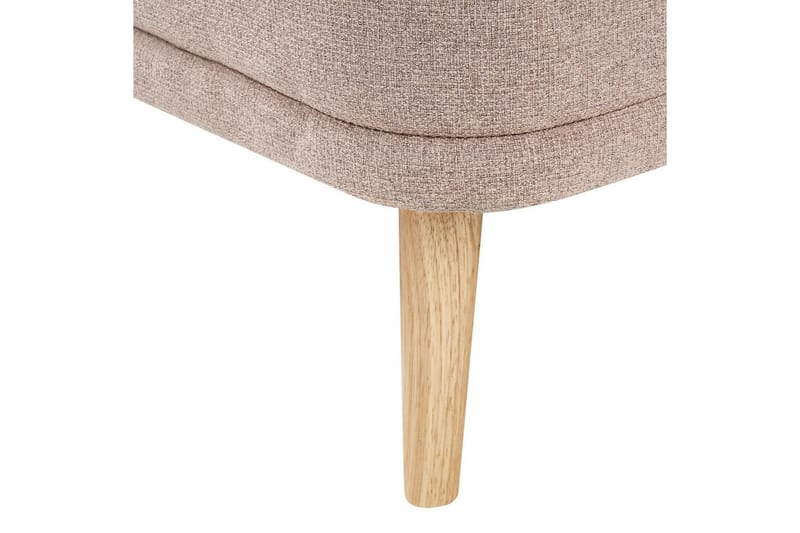 Schäslong Beliani Tanlay Beige, ljust trä, Högervänd Brown||Light colored wood Right-faced - Møbler - Sofaer - Modulsofaer - Øvrige moduler for modulsofa