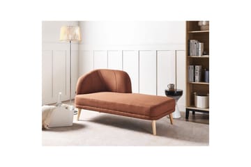 Schäslong Beliani Tanlay Beige, ljust trä, Högervänd Light brown||Light colored wood Left-faced - Møbler - Sofaer - Modulsofaer - Øvrige moduler for modulsofa