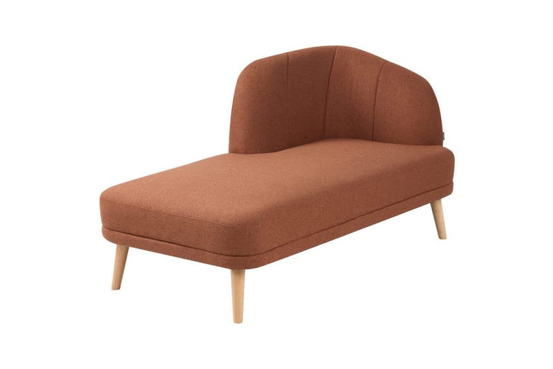 Schäslong Beliani Tanlay Beige, ljust trä, Högervänd Light brown||Light colored wood Right-faced - Møbler - Sofaer - Modulsofaer - Øvrige moduler for modulsofa