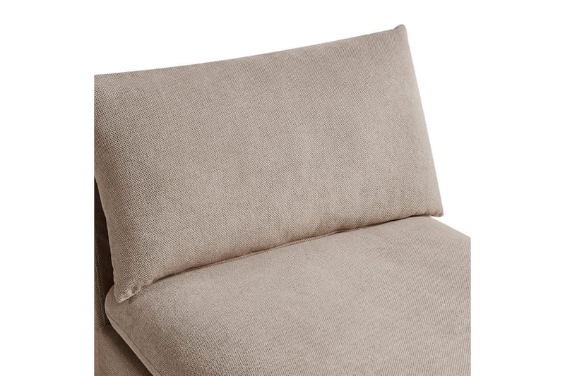 Schäslong Beliani Vizille Beige Beige - Møbler - Sofaer - Modulsofaer - Øvrige moduler for modulsofa