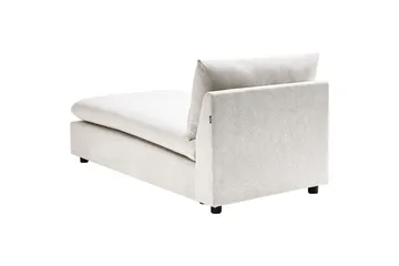 Schäslong Beliani Vizille Beige White - Hvit - Møbler - Sofaer - Modulsofaer - Øvrige moduler for modulsofa