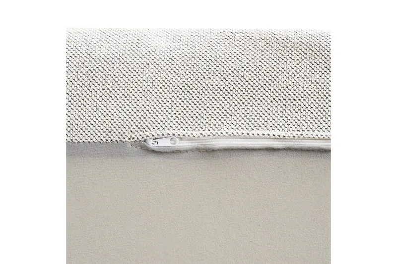 Schäslong Beliani Vizille Beige White - Hvit - Møbler - Sofaer - Modulsofaer - Øvrige moduler for modulsofa