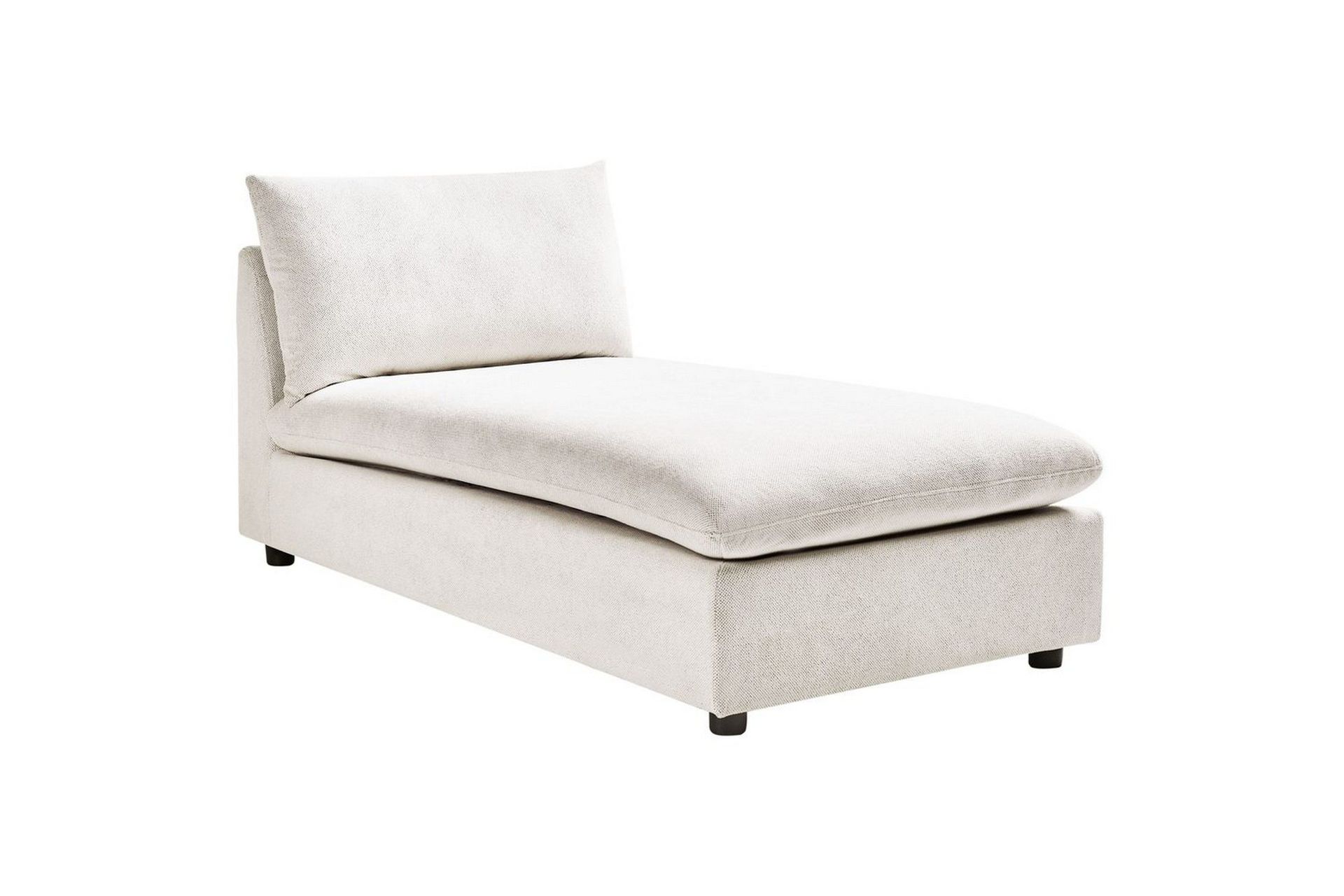 Schäslong Beliani Vizille Beige White - Hvit