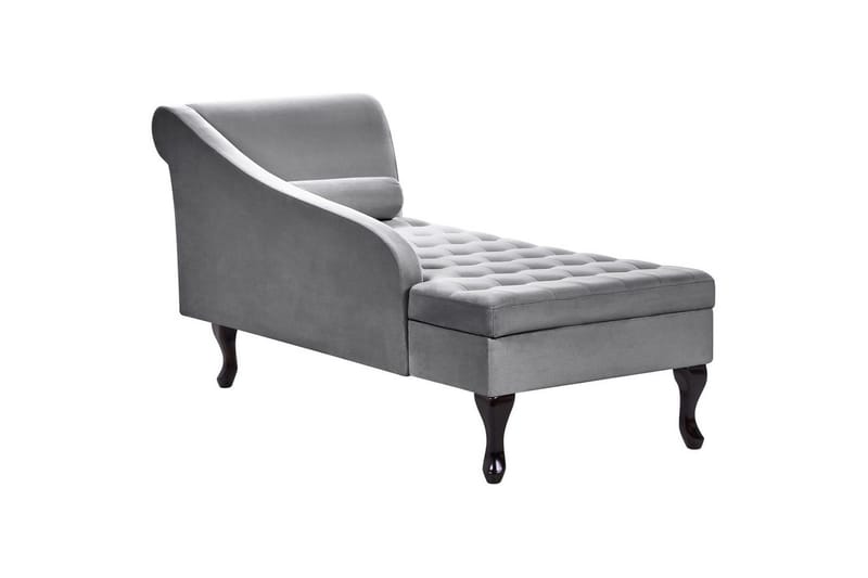 Schäslong Beliani Pessac Beige, svart, Högervänd Light grey||Black Right-faced - Møbler - Sofaer - Modulsofaer - Øvrige moduler for modulsofa