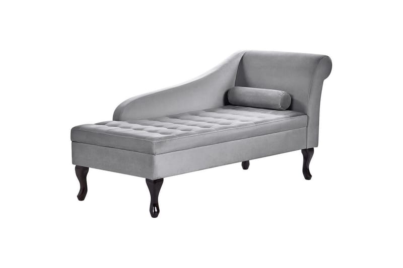 Schäslong Beliani Pessac Beige, svart, Högervänd Light grey||Black Right-faced - Møbler - Sofaer - Modulsofaer - Øvrige moduler for modulsofa