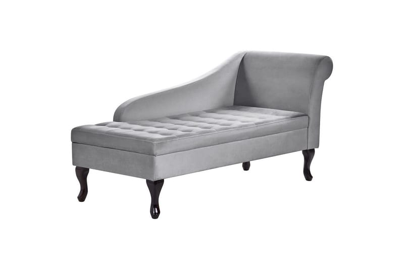 Schäslong Beliani Pessac Beige, svart, Högervänd Light grey||Black Right-faced - Møbler - Sofaer - Modulsofaer - Øvrige moduler for modulsofa