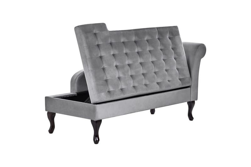 Schäslong Beliani Pessac Beige, svart, Högervänd Light grey||Black Right-faced - Møbler - Sofaer - Modulsofaer - Øvrige moduler for modulsofa