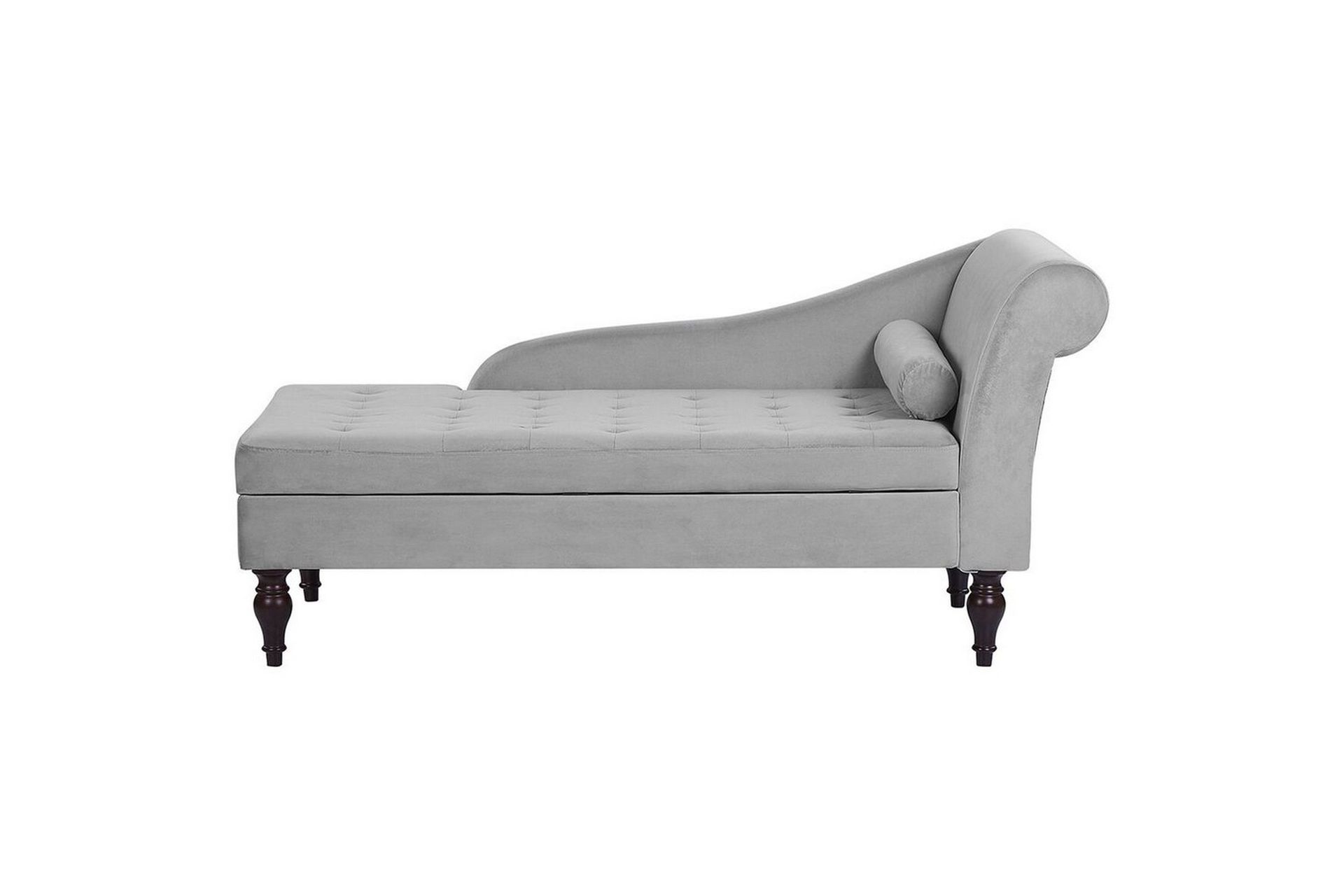 Schäslong Beliani Pessac Beige, svart, Högervänd Light grey Right-faced -