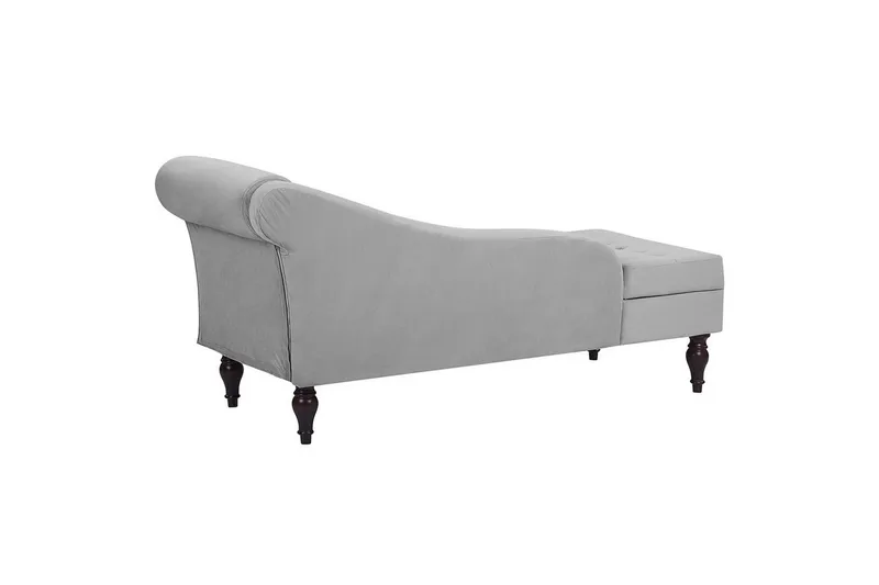Schäslong Beliani Pessac Beige, svart, Högervänd Light grey Right-faced - Møbler - Sofaer - Modulsofaer - Øvrige moduler for modulsofa