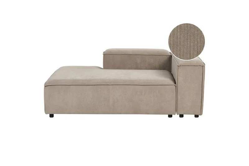 Schäslong Taupe, Svart Högervänd, undefined