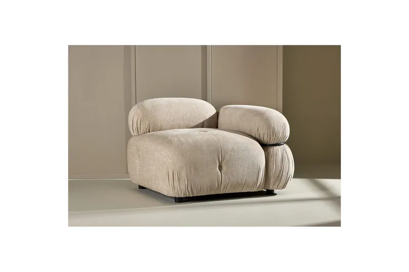 Sofamodul Hjørnemodul Venstre Mika - Beige - Møbler - Sofaer - Modulsofaer - Midtmodul