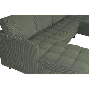 U-formet sofa Loft24 Lindhus Grønn Kordfløyel - Grønn - Møbler - Sofaer - Modulsofaer - Komplett modulsofa
