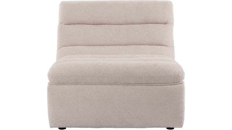 Valdoro midtmodul i stoff 87 cm - Beige - Møbler - Sofaer - Modulsofaer - Midtmodul