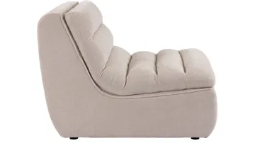 Valdoro midtmodul i stoff 87 cm - Beige - Møbler - Sofaer - Modulsofaer - Midtmodul