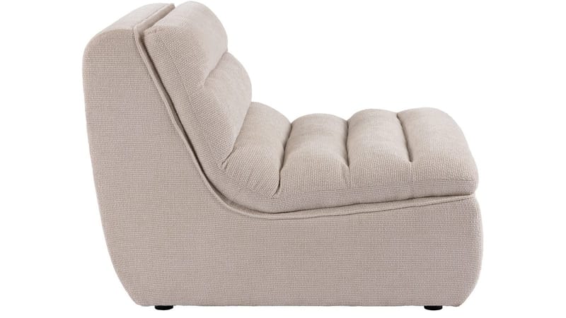 Valdoro midtmodul i stoff 87 cm - Beige - Møbler - Sofaer - Modulsofaer - Midtmodul