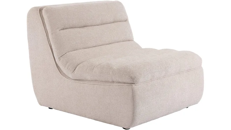 Valdoro midtmodul i stoff 87 cm, Beige