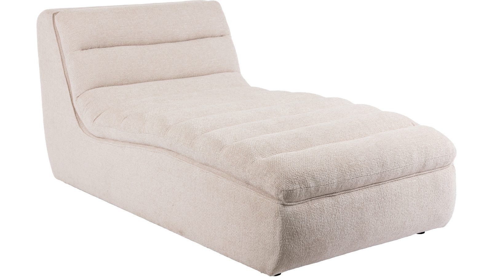 Valdoro sjeselong i stoff 168 cm - Beige