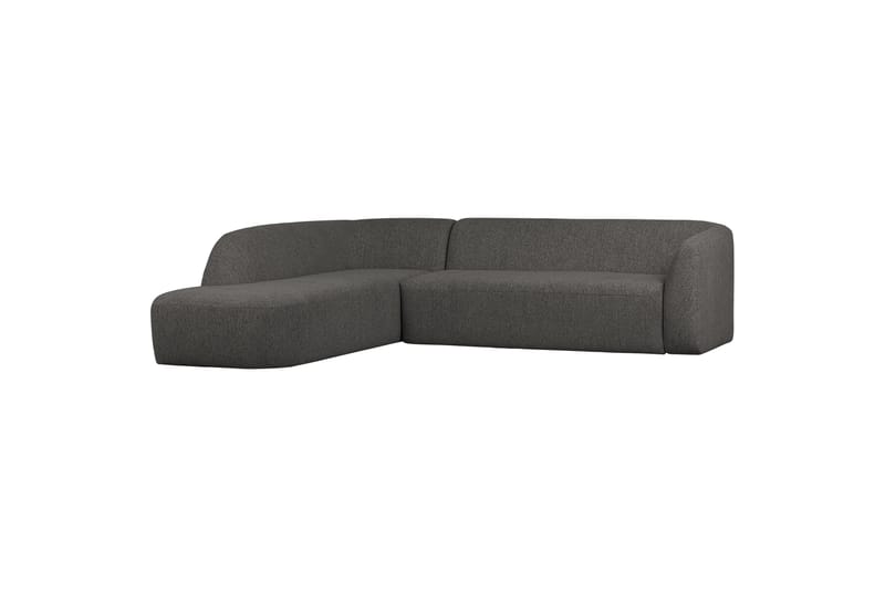 Mooli Sofa med Sjeselong 3-seter - Grå/Svart - Sofa med sjeselong - 3 seters sofa med divan