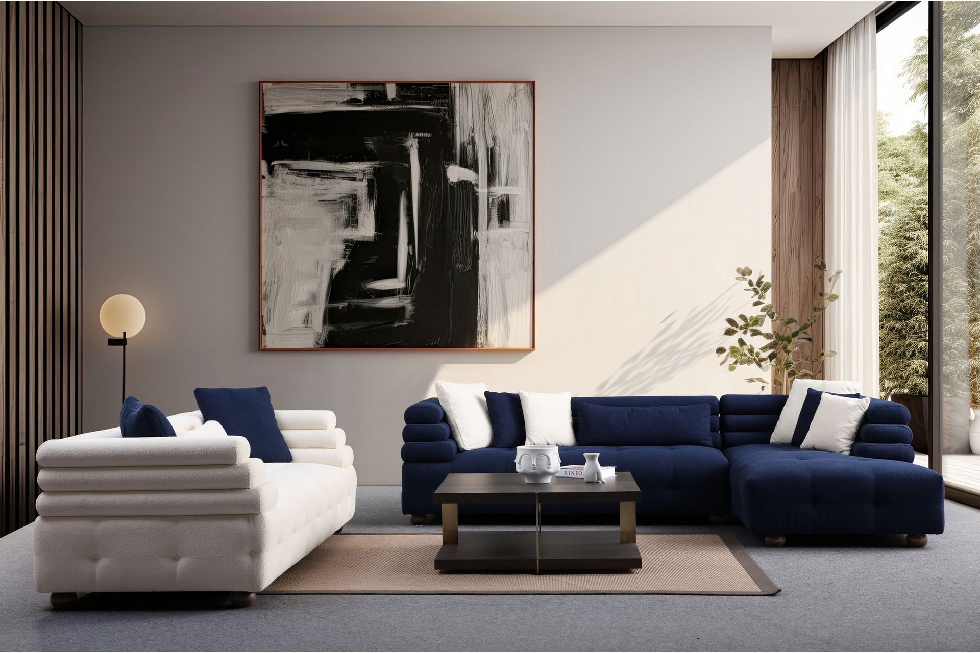 Namarta 3-seters Sofa - Hvit - Møbler - Sofaer - Sofa 3 seter