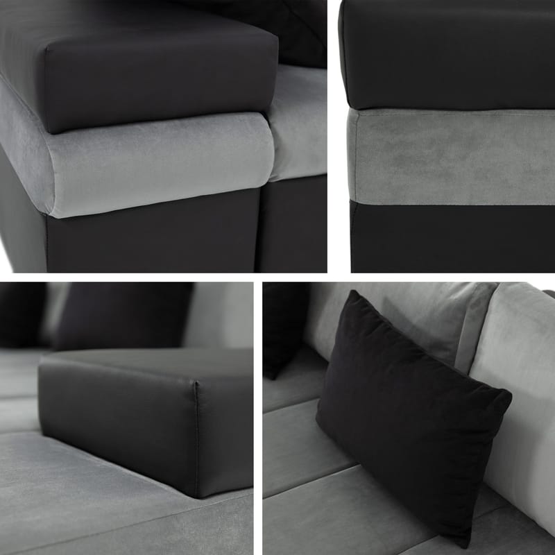Naoma 4-seters Sofa med Divan Venstre - Møbler - Sofaer - Hjørnesofa