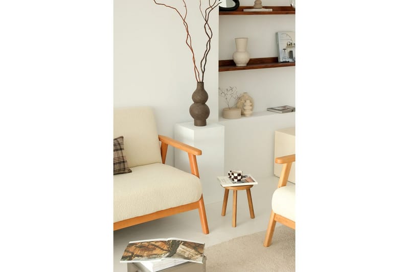 Neyros Sofa 2-sits - Hvit - Møbler - Sofaer - Fløyel sofaer