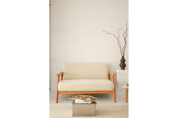 Neyros Sofa 2-sits - Hvit - Møbler - Sofaer - Fløyel sofaer