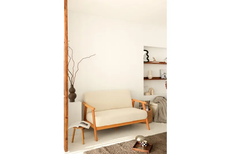 Neyros Sofa 2-sits, Hvit