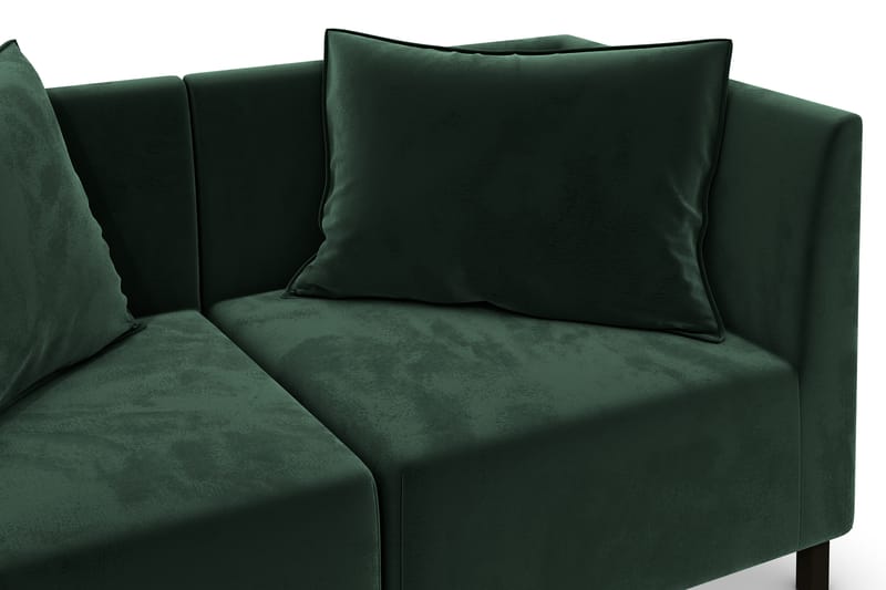 Noelia Modulsofa 2-seter Fløyel - Mørkegrønn - Fløyel sofaer - 2 seter sofa