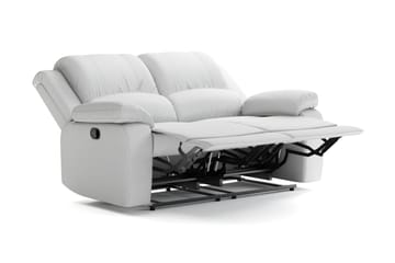 Norbo Liten Reclinersofa - Fällbar sofa 2-seter - Kinosofa i stoff - Lysegrå - Møbler - Sofaer - Reclinersofaer - 2 seters kinosofa & reclinersofa