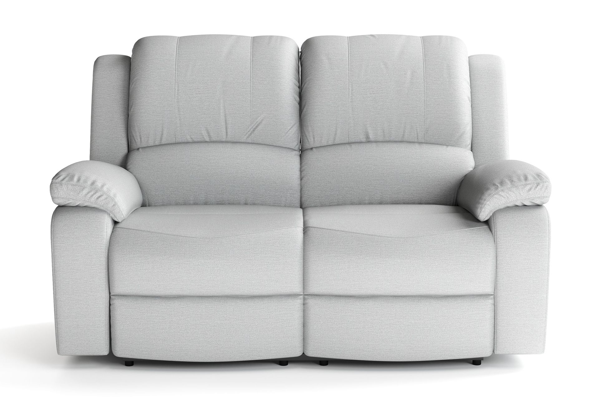 Norbo Liten Reclinersofa - Fällbar sofa 2-seter - Kinosofa i stoff - Lysegrå - Møbler - Sofaer - Reclinersofaer - 2 seters kinosofa & reclinersofa