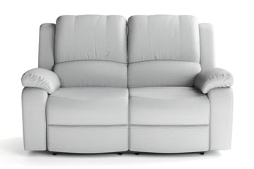 Norbo Liten Reclinersofa - Fällbar sofa 2-seter - Kinosofa i stoff - Lysegrå - Møbler - Sofaer - Reclinersofaer - 2 seters kinosofa & reclinersofa