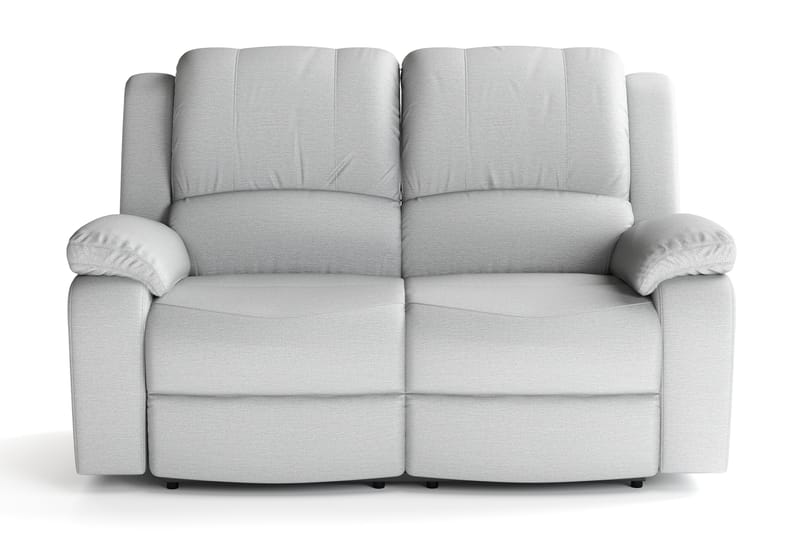 Norbo Liten Reclinersofa - Fällbar sofa 2-seter - Kinosofa i stoff - Lysegrå - Møbler - Sofaer - Reclinersofaer - 2 seters kinosofa & reclinersofa