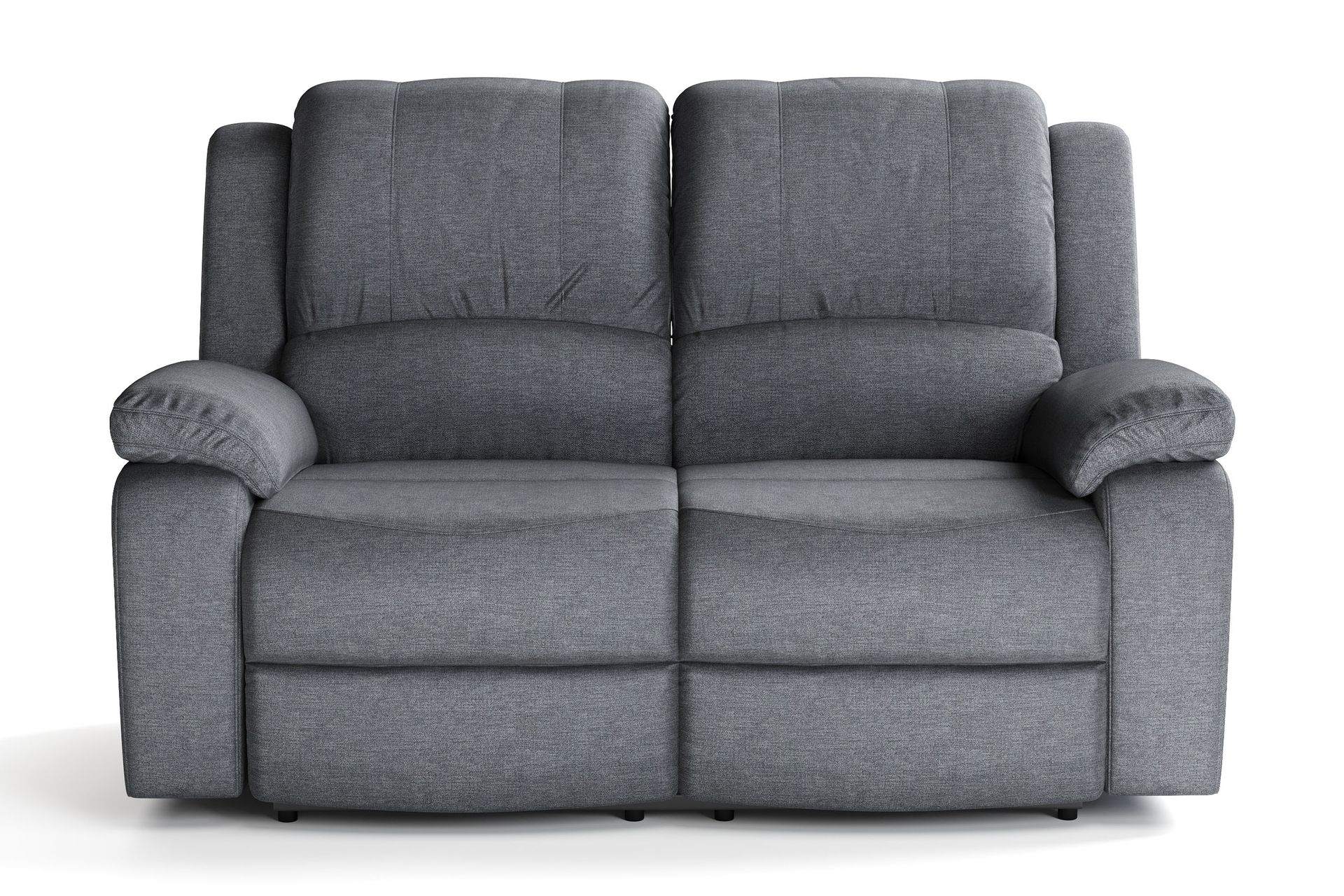 Norbo Liten Reclinersofa - Fällbar sofa 2-seter - Kinosofa i stoff - Mørkegrå - Møbler - Sofaer - Reclinersofaer - 2 seters kinosofa & reclinersofa