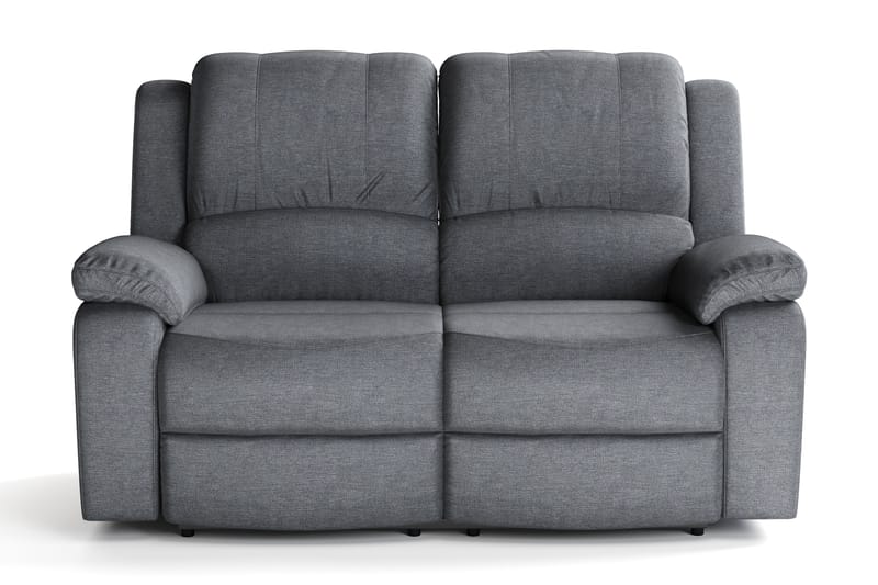 Norbo Liten Reclinersofa - Fällbar sofa 2-seter - Kinosofa i stoff - Mørkegrå - Møbler - Sofaer - Reclinersofaer - 2 seters kinosofa & reclinersofa