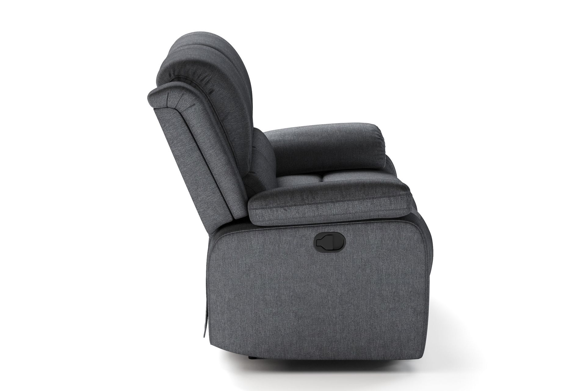 Norbo Liten Reclinersofa - Fällbar sofa 2-seter - Kinosofa i stoff - Mørkegrå - Møbler - Sofaer - Reclinersofaer - 2 seters kinosofa & reclinersofa