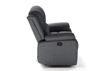 Norbo Liten Reclinersofa - Fällbar sofa 2-seter - Kinosofa i stoff - Mørkegrå - Møbler - Sofaer - Reclinersofaer - 2 seters kinosofa & reclinersofa