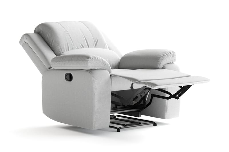 Norbo Recliner Sofagruppe 3+1 - Fällbar sofa lenestol - Kinosofa i Stoff - Grå - Møbler - Sofaer - Sofagrupper