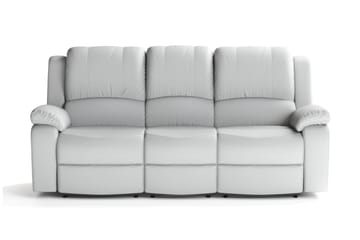 Norbo Recliner Sofagruppe 3+1 - Fällbar sofa lenestol - Kinosofa i Stoff - Grå - Møbler - Sofaer - Sofagrupper
