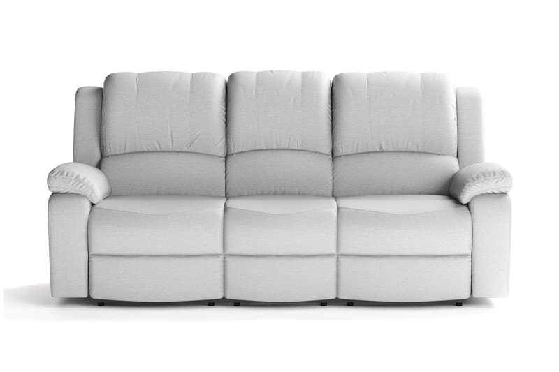 Norbo Recliner Sofagruppe 3+1 - Fällbar sofa lenestol - Kinosofa i Stoff - Grå - Møbler - Sofaer - Sofagrupper