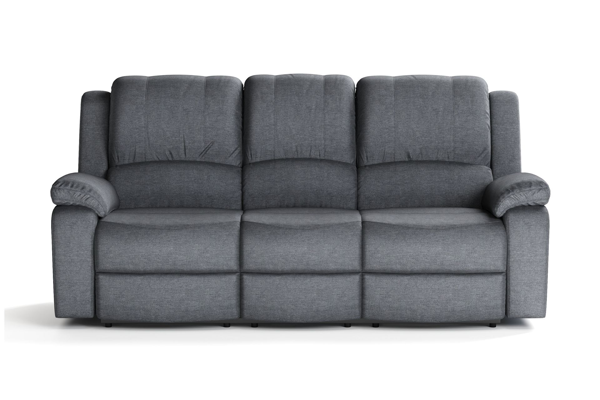Norbo Recliner Sofagruppe 3+1 - Fällbar sofa lenestol - Kinosofa i Stoff - Mørkegrå - Møbler - Sofaer - Sofagrupper