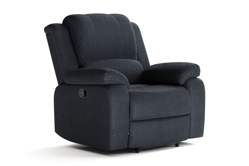 Norbo Recliner Sofagruppe 3+1 - Fällbar sofa lenestol - Kinosofa i Stoff - Svart - Møbler - Sofaer - Sofagrupper