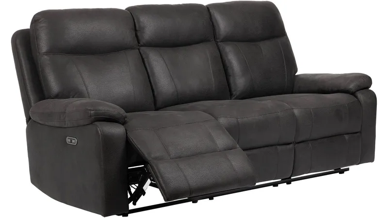 Norvian reclinersofa 3-seter elektrisk, Svart