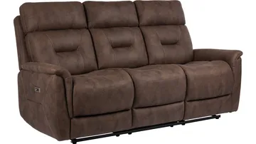 Novira 3-seters reclinersofa elektrisk - Brun - Møbler - Sofaer - Sofa 3 seter