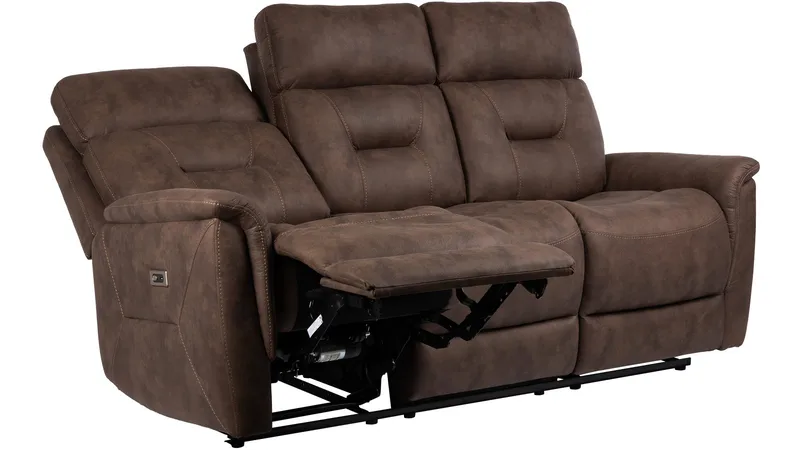 Novira 3-seters reclinersofa elektrisk - Brun - Møbler - Sofaer - Sofa 3 seter