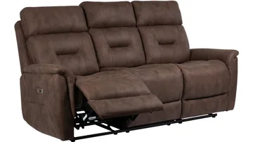 Novira 3-seters reclinersofa elektrisk - Brun - Møbler - Sofaer - Sofa 3 seter
