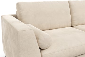Ocean Lyx 2-seter Sofa med Nakkeruller 223 cm i Stoff - Beige - Møbler - Sofaer - Fløyel sofaer