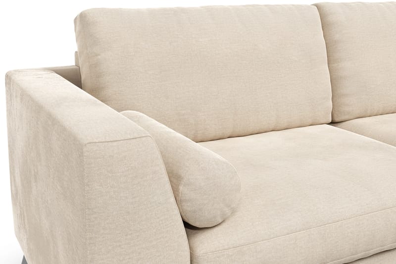 Ocean Lyx 2-seter Sofa med Nakkeruller 223 cm i Stoff - Beige - Møbler - Sofaer - Fløyel sofaer