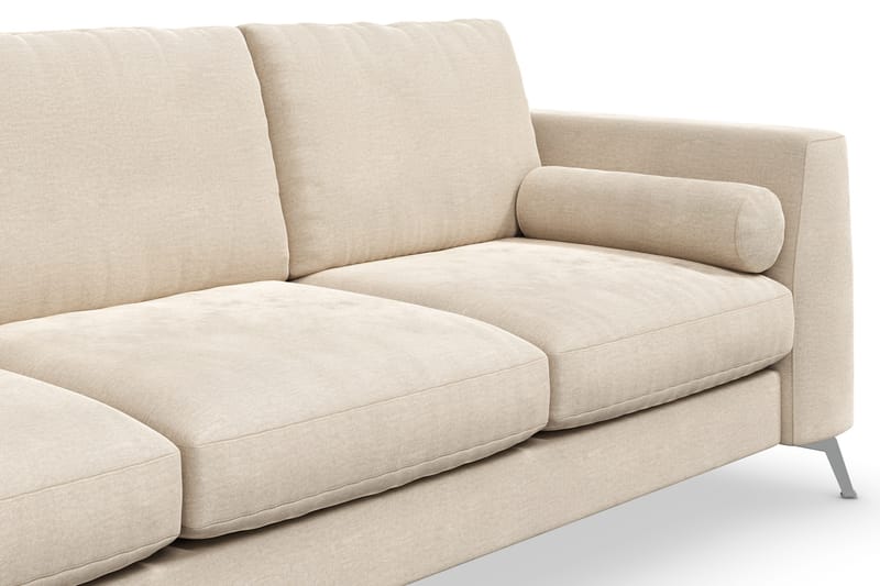 Ocean Lyx 3-seters Fløyelssofa - Beige - Møbler - Sofaer - Fløyel sofaer